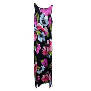 Vince Camuto Floral High Neck Maxi Dress Size 6